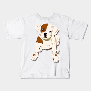 Bulldog cute puppy cartoon Kids T-Shirt